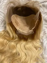 Nadula-pelucas de cabello humano Rubio degradado, peluca completa de encaje prearrancado con pelo de bebé, peluca con malla Frontal 13x 4/360, peluca Frontal de encaje T4/613