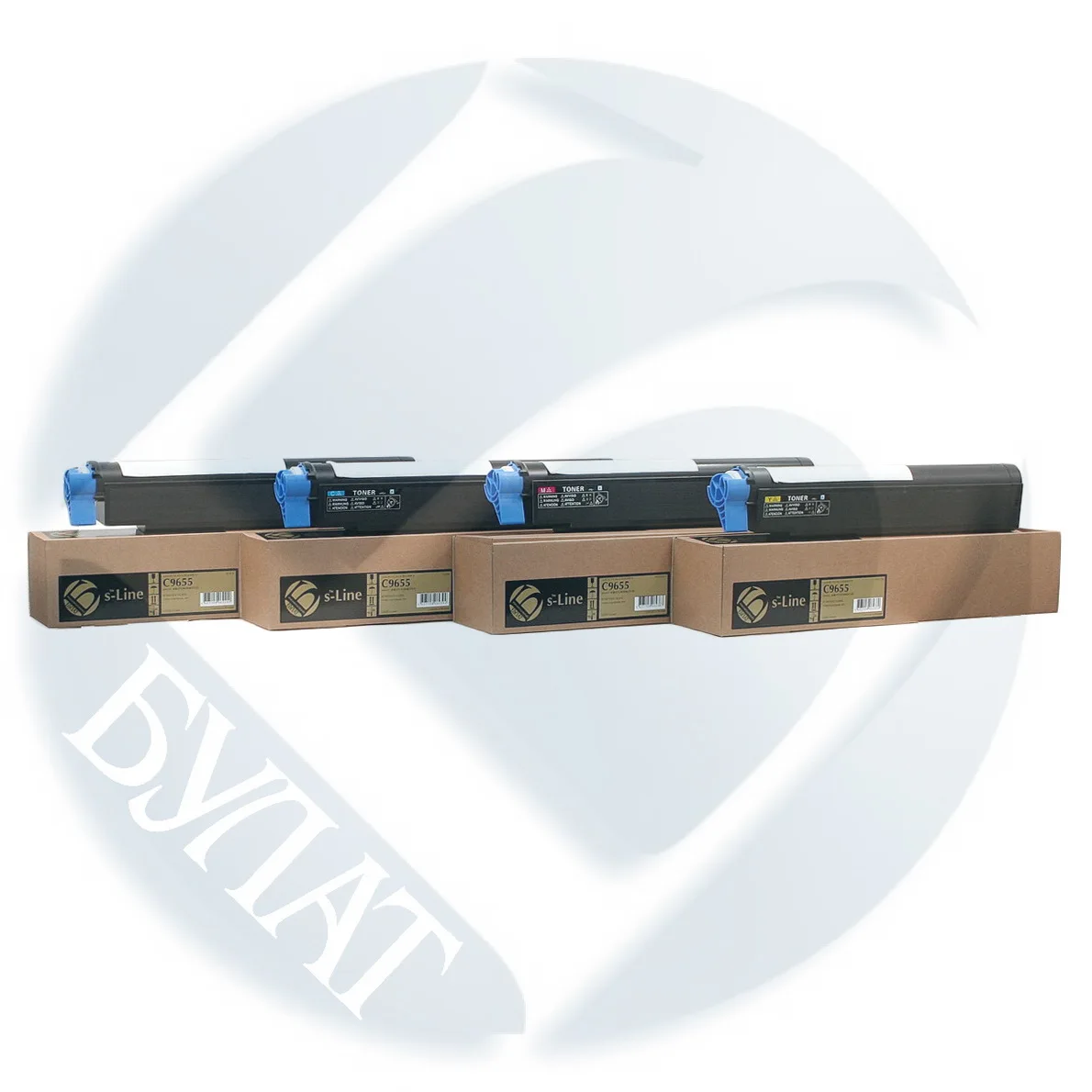 Oki C9655 Тонер картридж 43837136 43837132 (22.5k) Black БУЛАТ s-Line | Компьютеры и офис