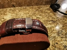 Hebilla de despliegue de mariposa, botón de correa de acero inoxidable, doble clic, automático, para reloj de pulsera de 16mm, 20mm, 22mm, 24mm, herramienta de regalo