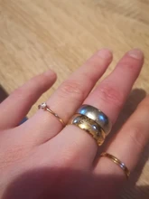 Anillo de boda para hombre, de acero inoxidable, Color dorado/Blanco/negro