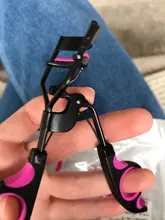 Rizador de pestañas, maquillaje cosmético, pinzas rizadoras, mango + 10 almohadillas de repuesto de silicona