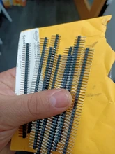 10 Uds 40 Pin 1x40 sola fila macho y hembra 2,54 conector de pines divisible de para Arduino negro