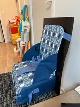 Cojín de refuerzo para bebé, almohadilla de silla aumentada para niños, antideslizante, impermeable, cojín para comedor, silla ajustable