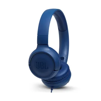 

Jbl tune 500 blue headphone pure bass flat, not-tangle cord