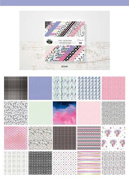 クリエイティブパススクラップブッキング用品パターンペーパー