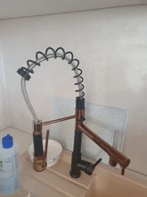 Crane-Tap Kitchen-Sink-Faucet Deck-Mounted Spring-Pull-Down Rose Cold-Water-Mixer Rozin