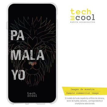 

FunnyTech®Stand case Silicone pa ra Xiaomi Redmi 5 plus L Cancion Lo Malo "PA Mala I" vers.1