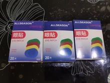 Parches de colores transpirables para ojos, almohadillas estériles para los ojos, Kit de primeros auxilios, tirita, 60 uds./3 cajas, envío gratis