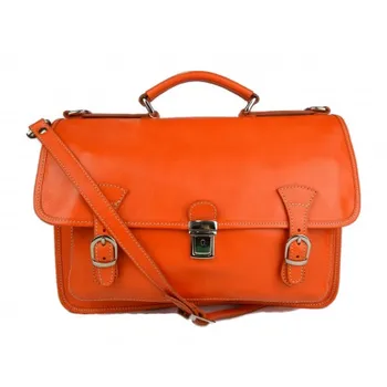 

Briefcase leather office bag backpack shoulder bag conference bag mens business orange