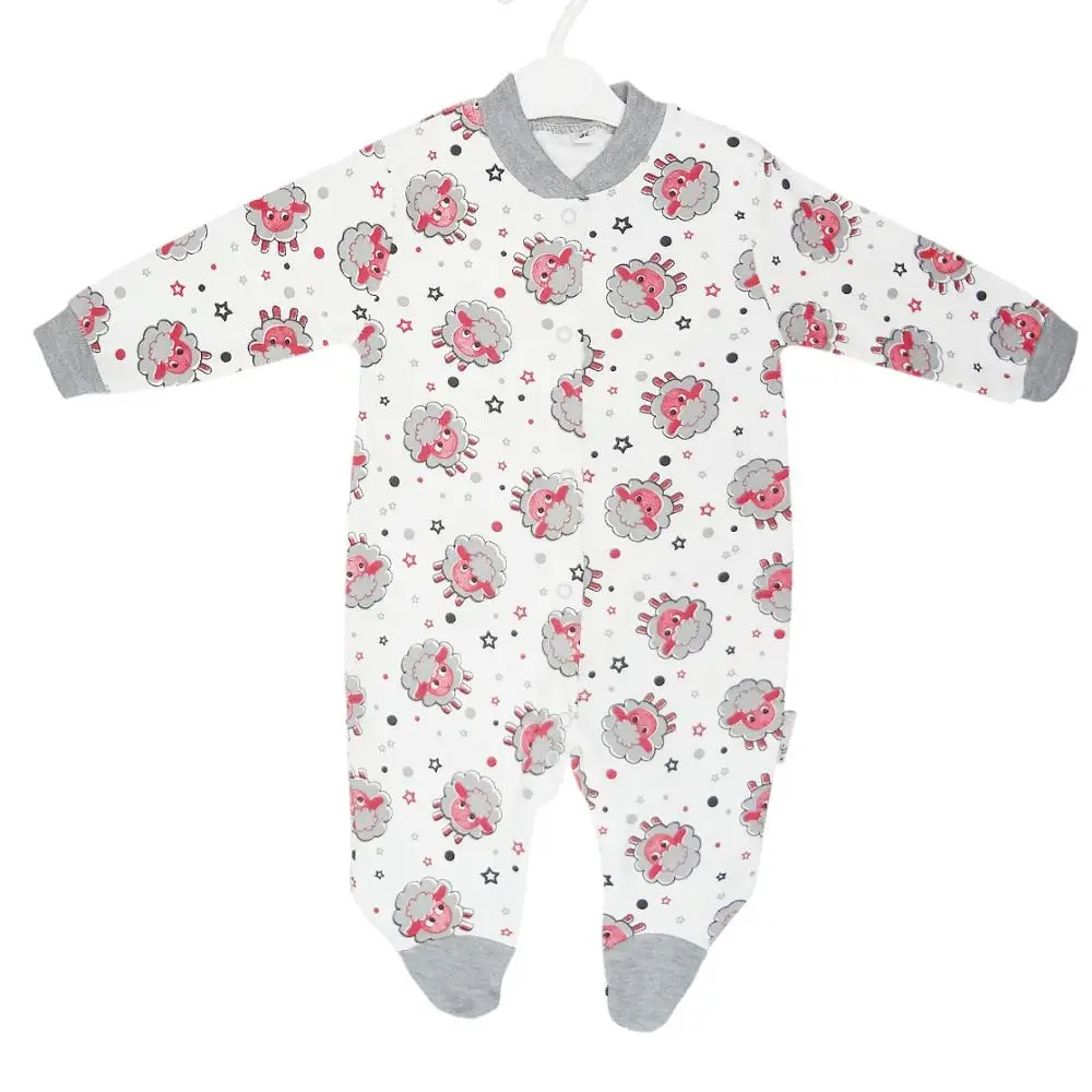 

Newborn Baby Boy Baby Girl Romper Footed Jumpsuit Pyjamas for 3 - 6 - 9 Mounths %100 Cotton Full Sleeve