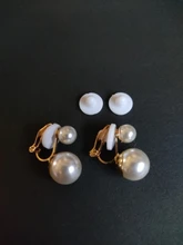 JIOFREE-pendientes de perlas de imitación para mujer, joyería Maxi sin perforaciones para fiesta de boda, regalo amor Navidad