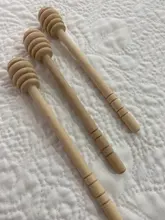Palo de madera para goteo de miel, dispositivo de cocina con mango largo, palo de mezcla en espiral, herramientas para miel