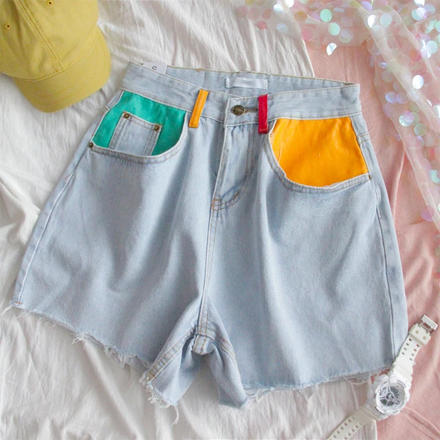 Summer Denim High Waist Shorts 1