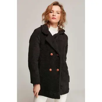 

Plush Sweatsuits Jacket Trench Coats and Jackets Women Loose Warm Woolen Coat Cardigan Female Elegant Autumn Winter Outerwear