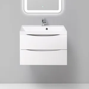 

Cabinet under the sink belbagno Marino 70 Bianco Lucido (marino-700-2c-so-bl-p)