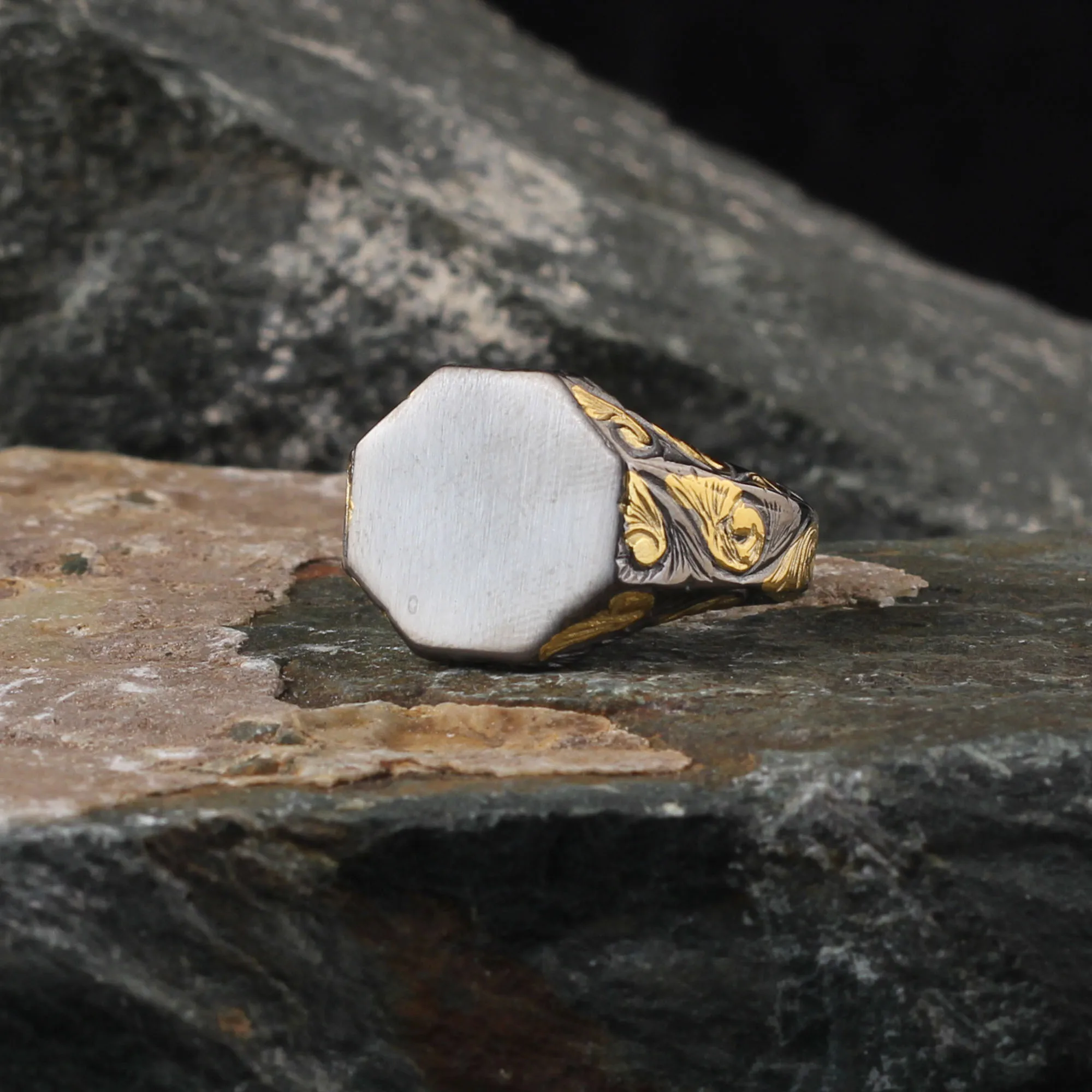 

925 Sterling Silver Arabic Engraved Traditional Handmade Turkish Signet Ring Jewelry Gift for Women Men orjinal silver