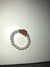 Elegante cuenta de perla simulada piedra elástico anillos para las mujeres anillo de corazón para nudillos del dedo de moda Vintage ajustable joyería regalos