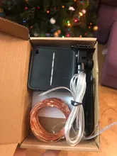 Outdoor Garland Fairy-Lights Solar-Power-Lamp Garden-Decoration Christmas Waterproof