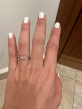 JewelOra-Anillo de Plata de Ley 925 con nudo de amor infinito para mujer, personalizado, grabado de nombre, promesa, regalos de aniversario