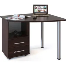 Стол компьютерный СОКОЛ КСТ-102 венге левый