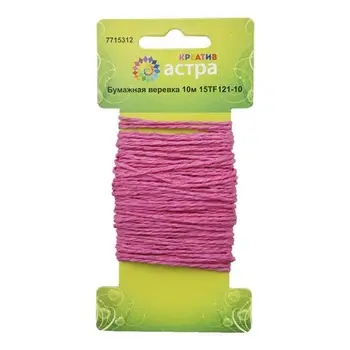 

Paper rope Astra creative, 10 m/pack 15tf121-10 (4 Pink)