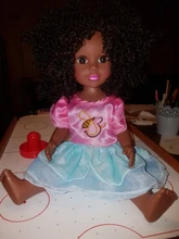 1 Uds. 35cm varios estilos negro africano bebé explosión cabeza cubierta negra juguete para bebé