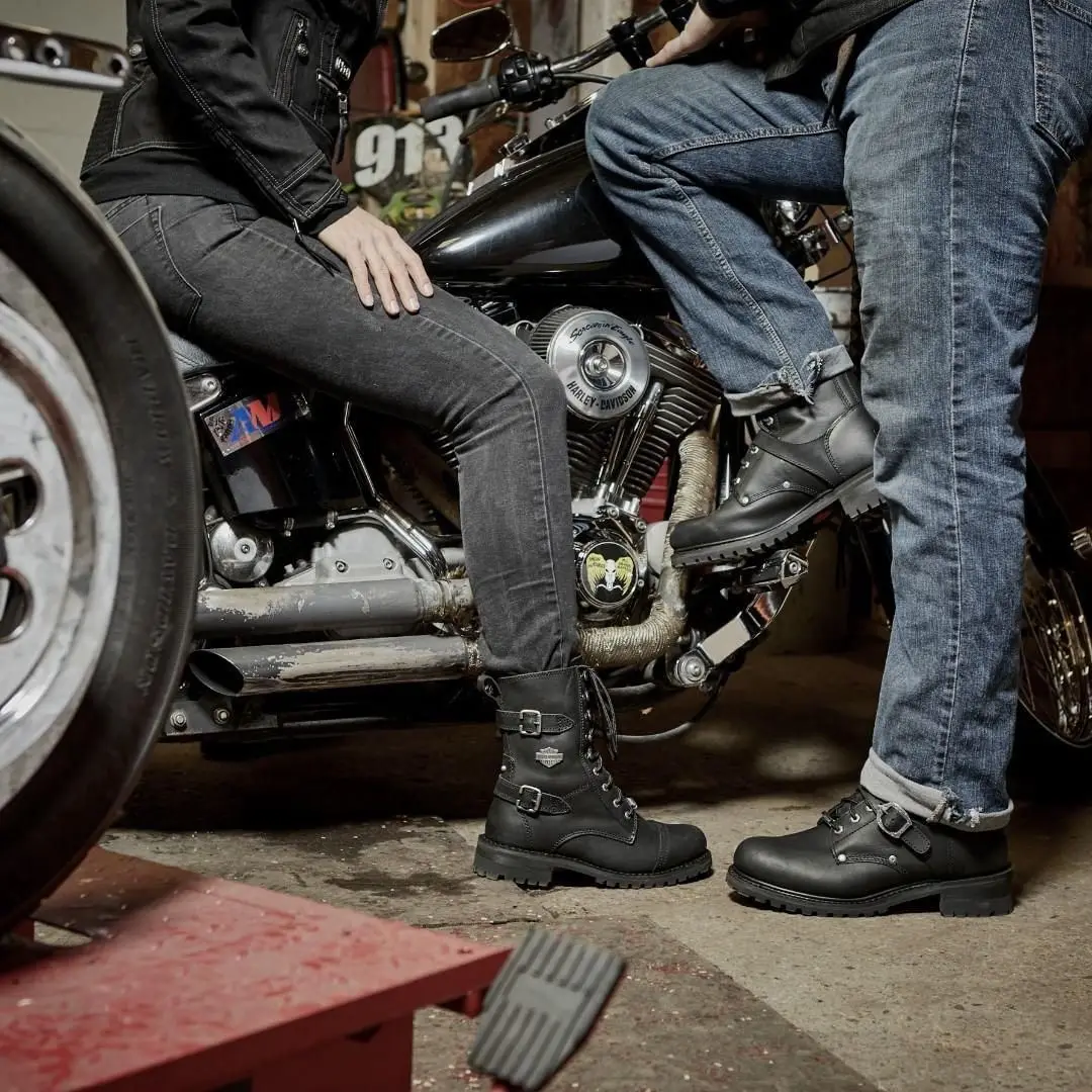 Women's Motorcycle Boots Harley Davidson Balsa 2021 New Season Lady Goth Punk Genuine Leather Waterproof Winter Casual Shoes Women's Motorcycle Boots Harley Davidson Balsa 2021 New Season Lady Goth Punk Genuine Leather Waterproof Winter Casual Shoes