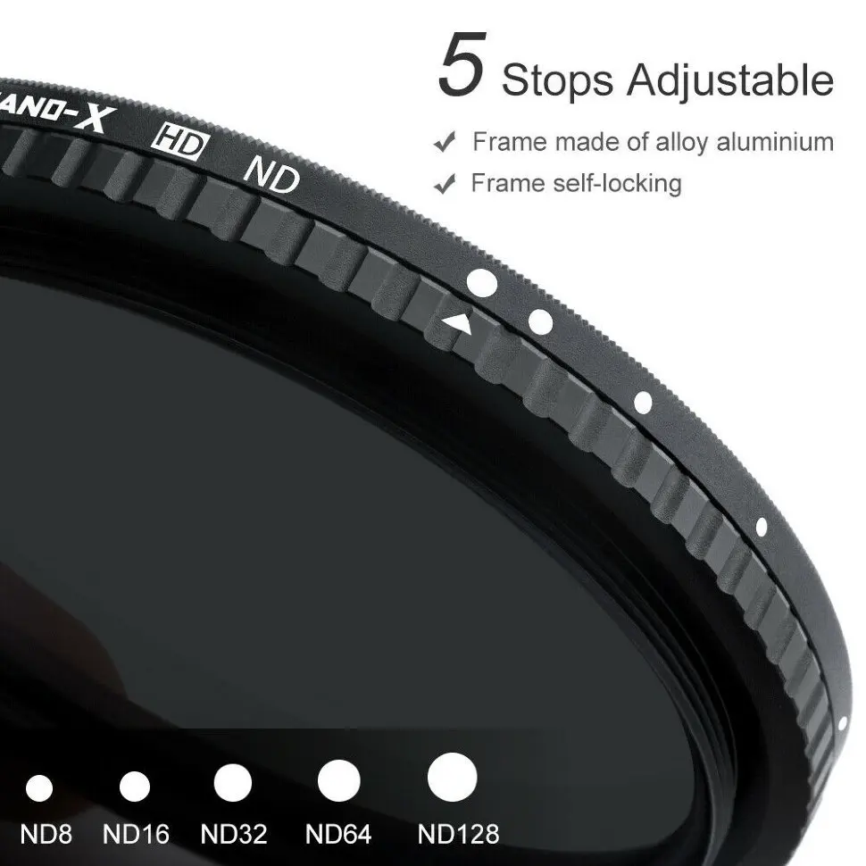 Светофильтр нейтральный K&F concept 72mm Nano X Pro Variable Fader NDX ND8~128 (KF01.1328)|Фоллоу фокус| |