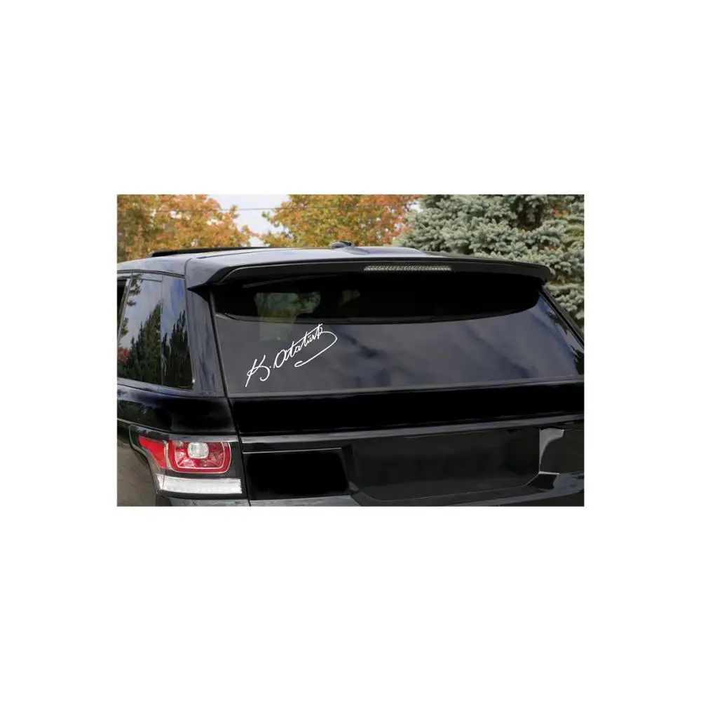 Наклейки Masters Kemal atatюрk imza Arabic Oto Sticker Decal 2 Adet Motor|Наклейки на автомобиль| |