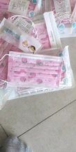 Mascarilla desechable con dibujos animados para niños, 3 capas, transpirable, no tejida, gruesa y cálida, con elásticos, 50 Uds.