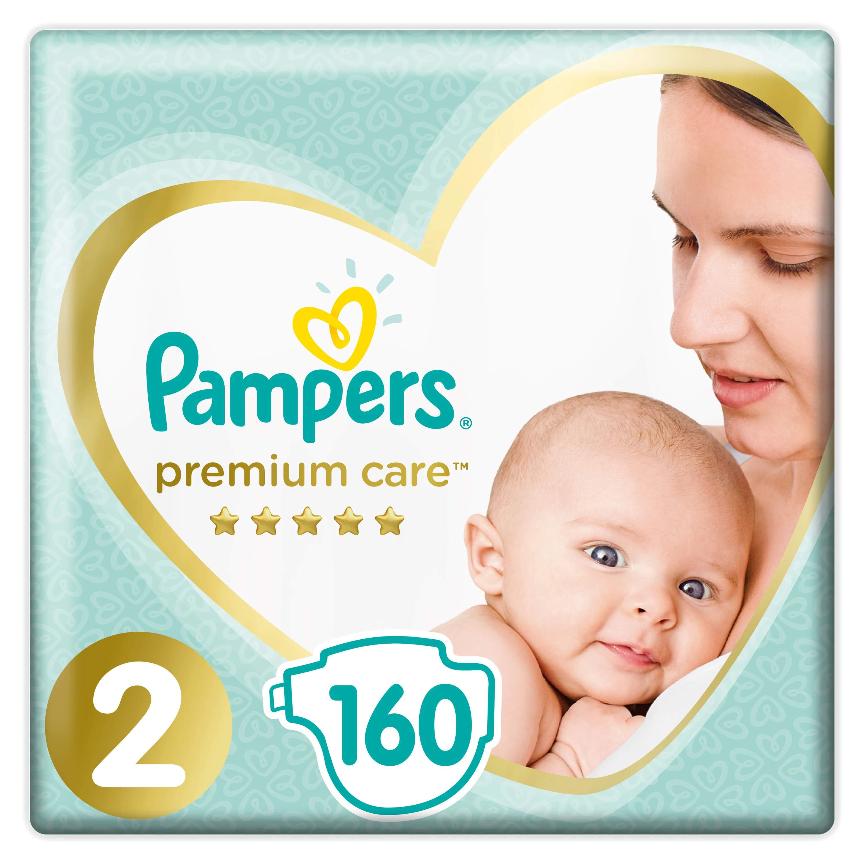 Подгузники Pampers Premium Care Размер 2, 4-8кг, 160шт