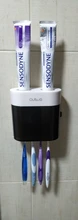 Toothbrush-Holder Bathroom-Accessories-Sets Automatic Dust-Proof with Magnetic-Cover