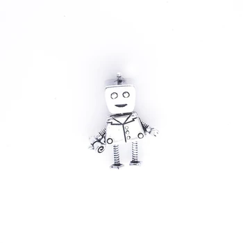 

Charm of silver "robot"