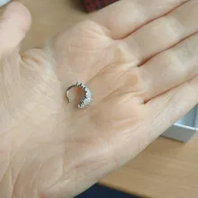 1 Uds encantador línea Clip de circonio en pendientes oreja sin Piercing pendientes de joyería