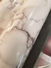 Marble Wallpaper Self-Adhesive Oil-Proof Kitchen Countertop Bathroom Home Improvement