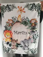 LVYZIHO-Manta de animales de la jungla para niños y niñas, manta para bebés, manta de 30x40 / 48x60 / 60x80 pulgadas, manta de forro polar
