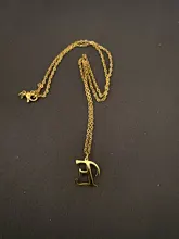 DOTIFI para las mujeres A-Z alfabeto carta colgante collares personalización collar de acero inoxidable Glamour joyas