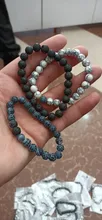 Set pulsera parejas distancia negro blanco de Lava Natural piedra de ojo de tigre cuentas pulseras de Yoga para las mujeres de los hombres cuerda elástica joyería