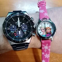 Reloj de silicona de Frozen para niños y niñas, pulsera de cuarzo, relojes de muñeca de Anna Aisha, películas de dibujos animados, reloj electrónico, regalos, Juguetes