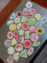 Paquete de 45 unidades de Mini pegatinas de papel para estudiante con lenguaje de las flores, bolsa de pegatinas Diy para planificador diario, pegatina decorativa, álbum de recortes