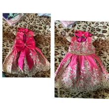 Dress Gown Tutu Lace Birthday-Bow Wedding-Christening Toddler Baby-Girls Kids 2-Years