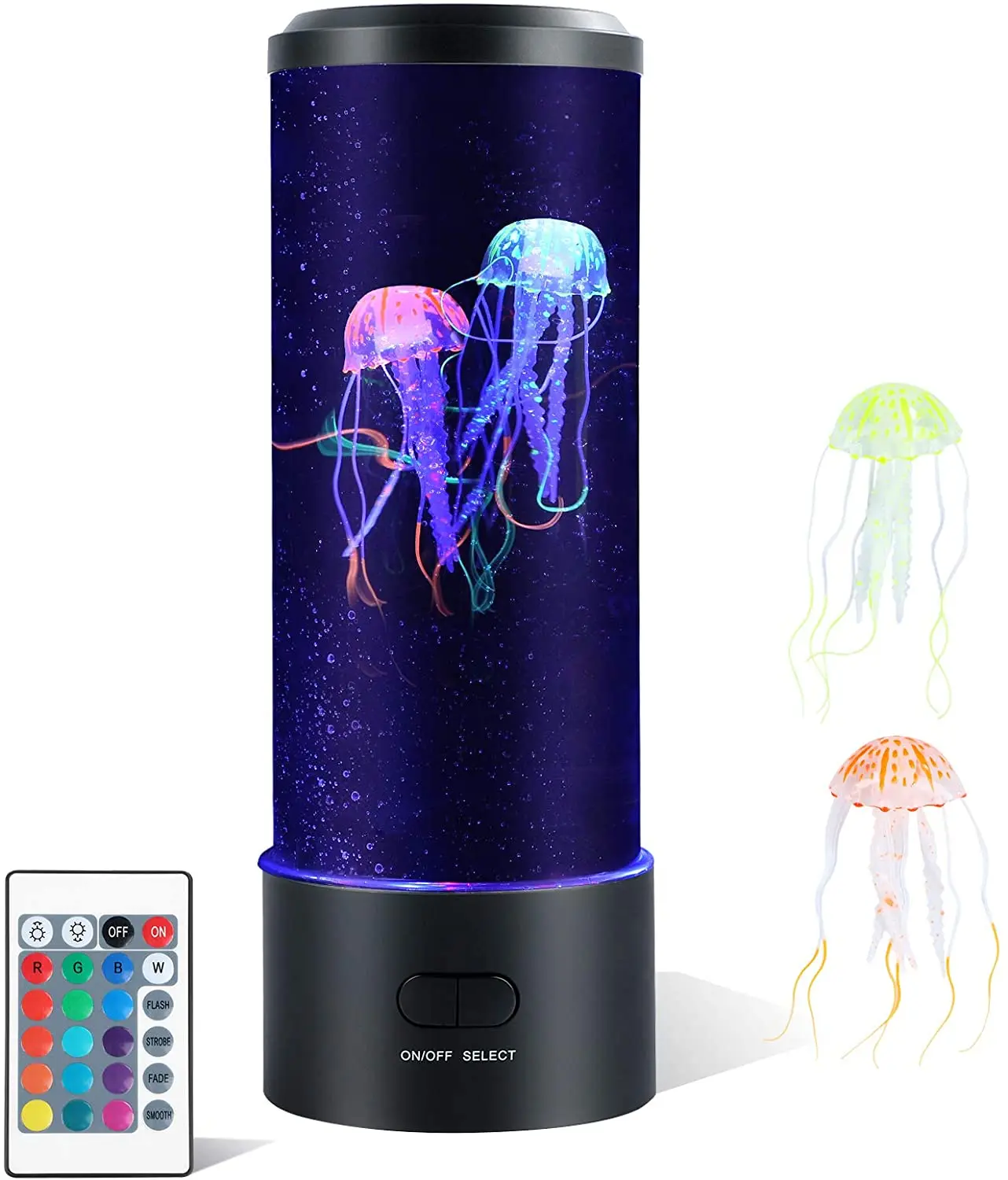 3d night light Color Changing Aquarium Tank Simulation Relaxing Mood Jellyfish LED Night Light Lamp in Bedroom for Boys Girls Birthday Gifts night lamp Night Lights