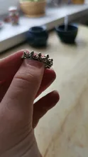 Anillo de compromiso con forma de corona hueca para mujer, sortija con carácter de Reina, con cuentas de cristal Vintage, para boda