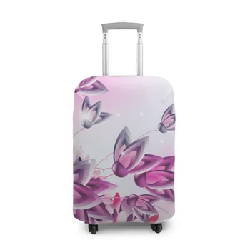 

Case for a suitcase 3D pink flowers