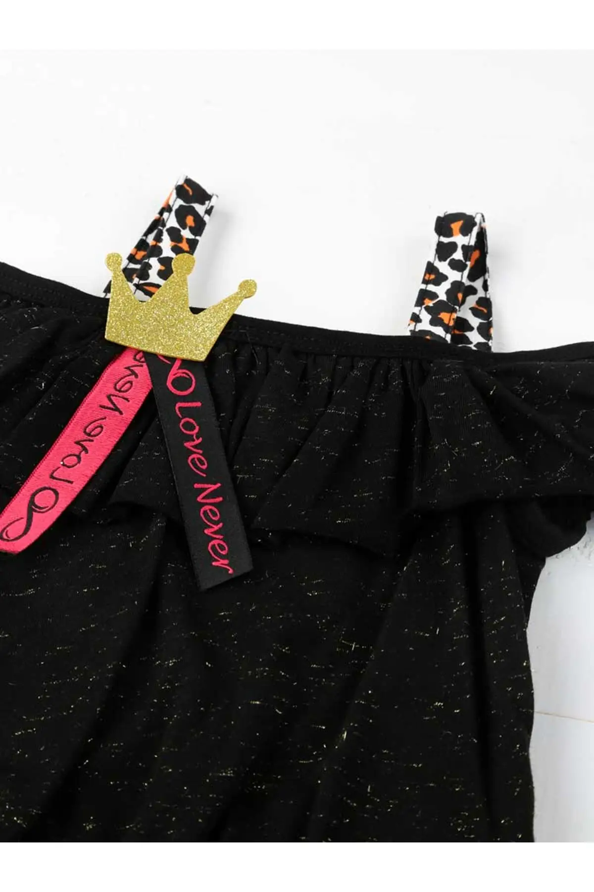 Оранжевый и черный летний комплект из 3 предметов для маленьких