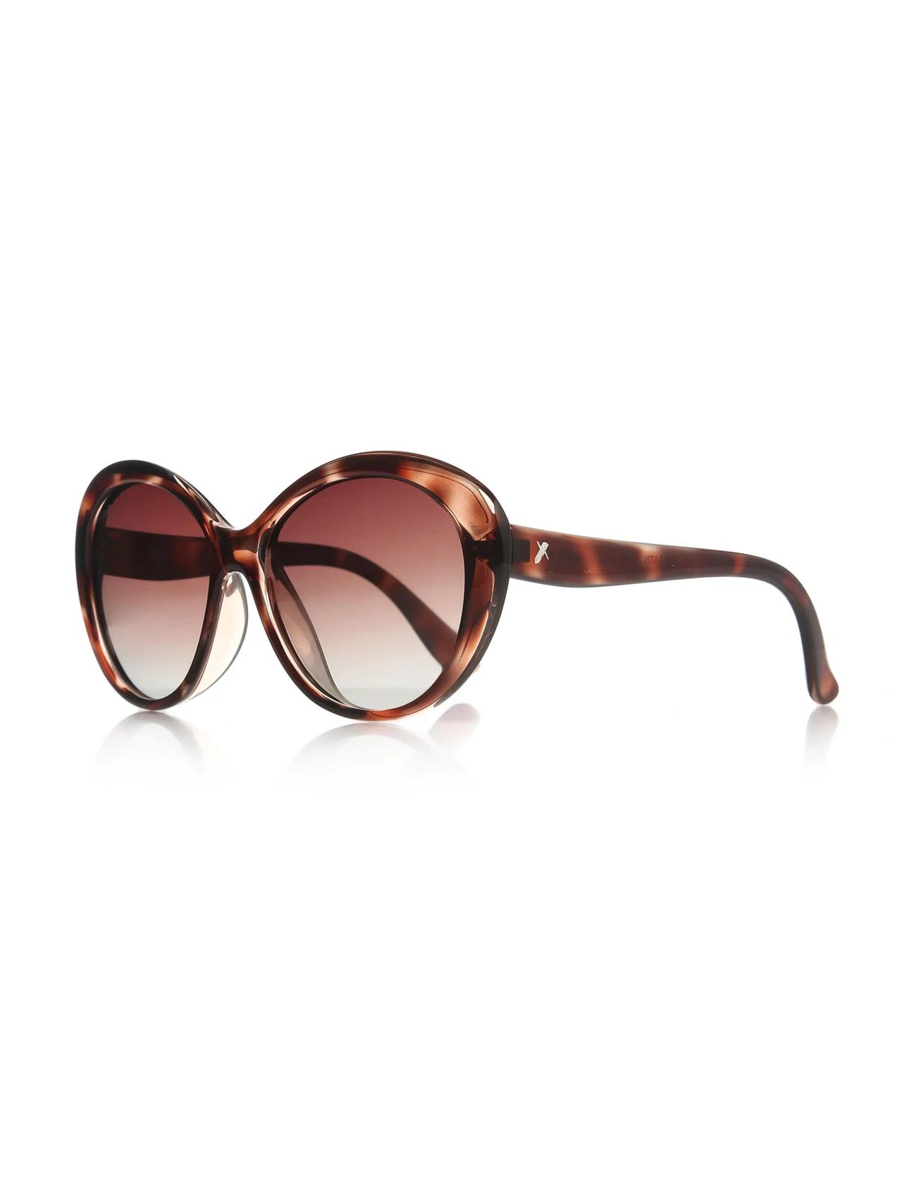 

Women's sunglasses e 1709 7085 bone Brown organic oval aval 57-16-140 exess