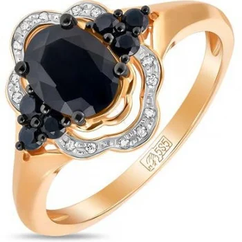 

Lucas gold ring with sapphires and diamonds in red gold
