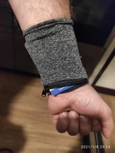 Sweatband Wrist Wallet Protector Storage-Bag Hand-Guards Zipper Running Unisex