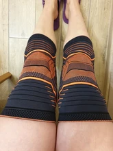 Protector Brace Support Knee-Pad Spring Basketball Compression-Knee-Sleeve Running Silicone