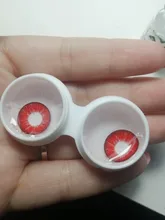 Easysmall Cosplay azul ojos crarzy lentes de contacto anual de belleza alumno de fiesta colorido 2 unids/par miopía receta